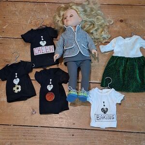 18" '2013 Cititoy Doll Plus 6 Outfits.